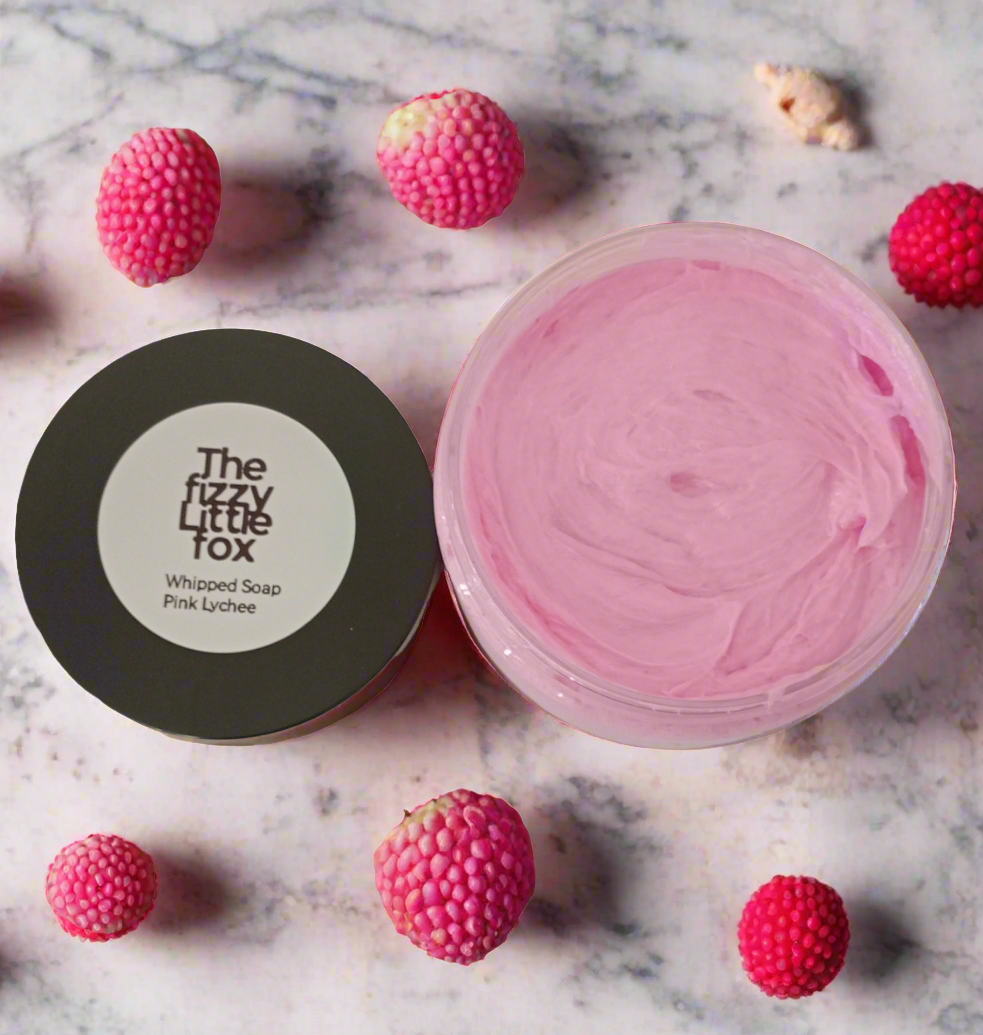 Pink Lychee Whipped Soap