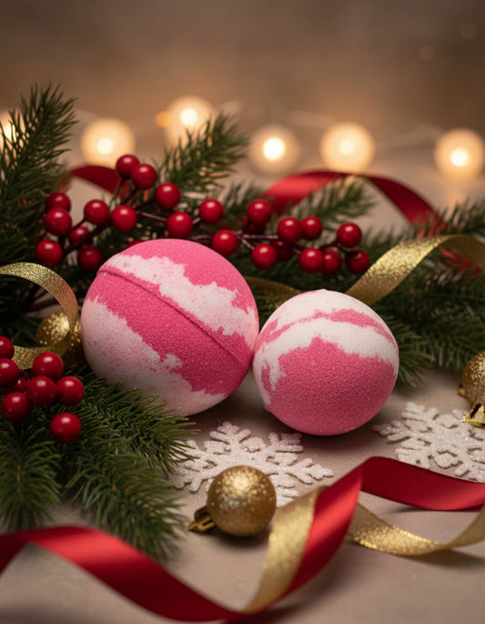 Candy Cane Bath Bomb